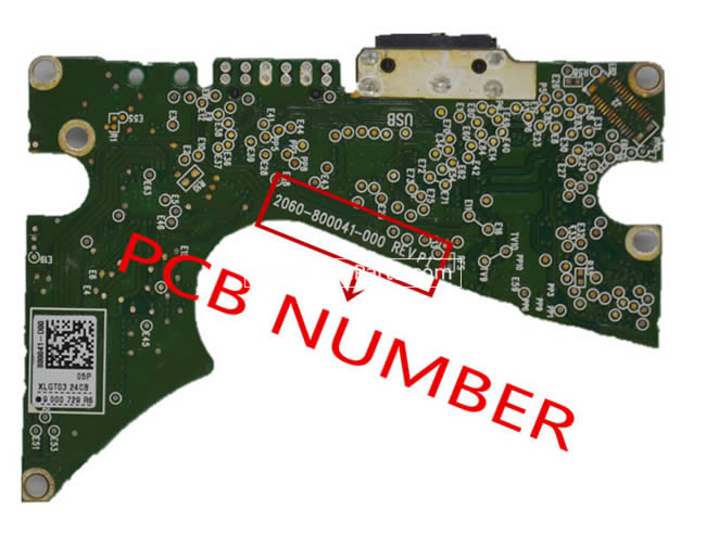 2060-800041-000 WD Festplatte Elektronik Platine PCB