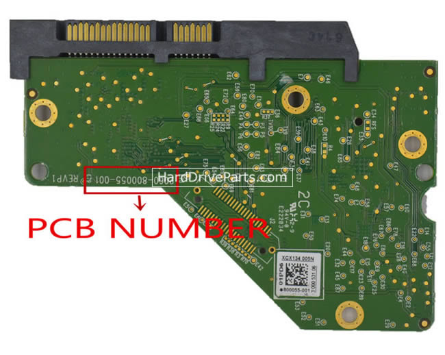 2060-800055-001 WD Festplatte Elektronik Platine PCB