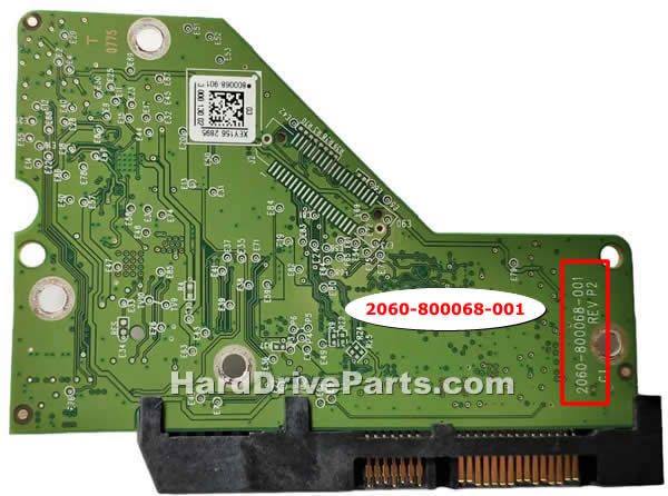 2060-800068-001 WD Festplatte Elektronik Platine PCB