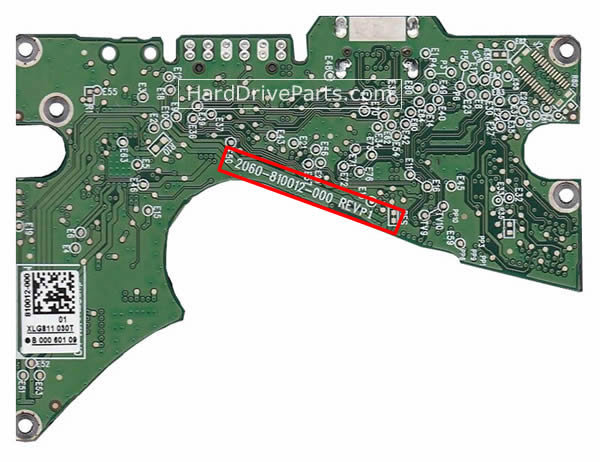 2060-810012-000 WD Festplatte Elektronik Platine - zum Schließen ins Bild klicken