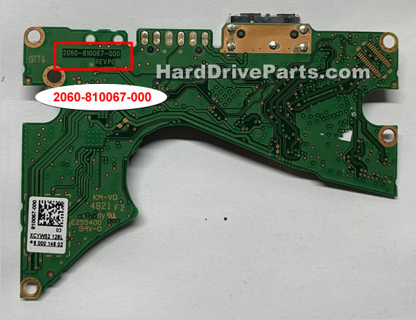 2060-810067-000 WD Festplatte Elektronik Platine PCB