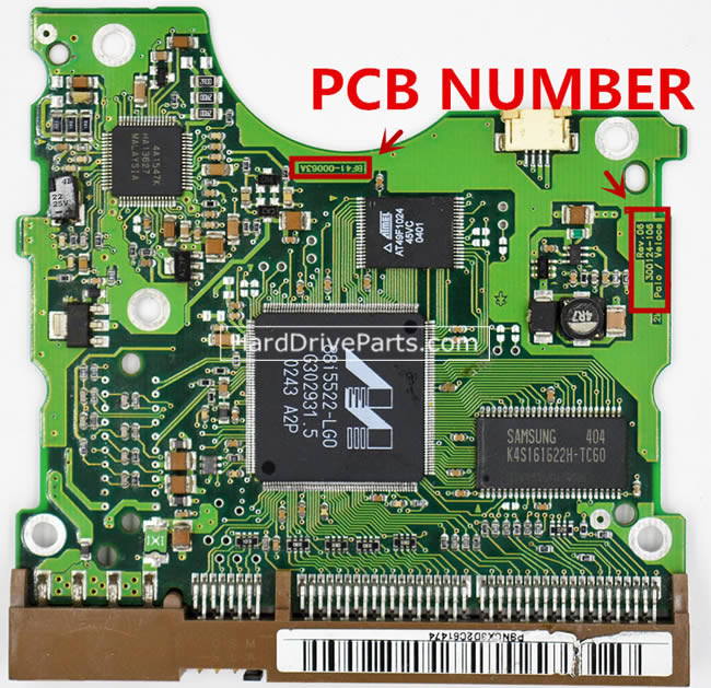 SP0802N Samsung Festplatte Platine BF41-00063A