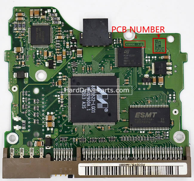 BF41-00080A Samsung Festplatte Elektronik Platine PCB