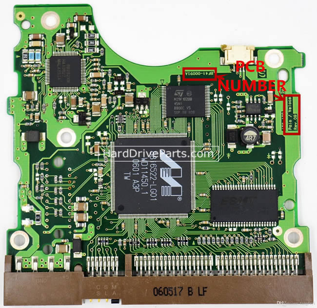 BF41-00091A Samsung Festplatte Elektronik Platine PCB