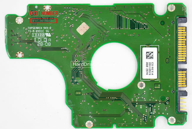 BF41-00186A Samsung Festplatte Elektronik Platine PCB