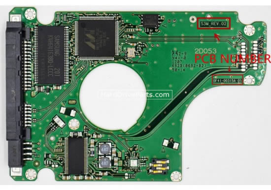 BF41-00315A Samsung Festplatte Elektronik Platine PCB