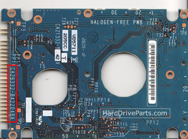 MHV2060AT Fujitsu Festplatte Ersatzteile Elektronik CA26332-B42204BA