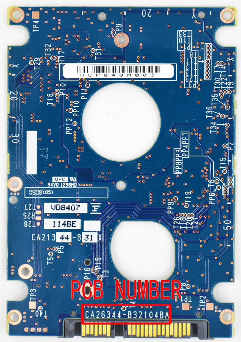 CA26344-B32104BA Fujitsu Festplatte Elektronik Platine PCB