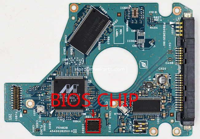 G002825A Toshiba Festplatte Elektronik Platine PCB