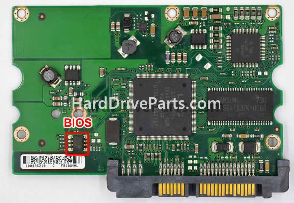 Bios-Chip austauschen 100406937 Seagate Festplatte Elektronik Platine PCB
