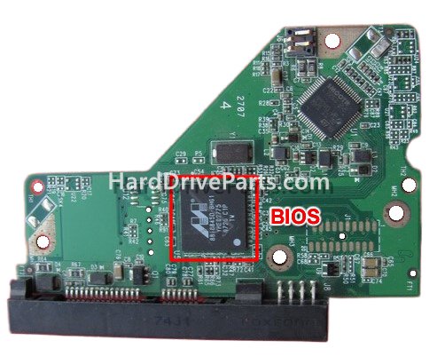 Bios-Chip austauschen 2060-701533-000 WD Festplatte Elektronik Platine PCB