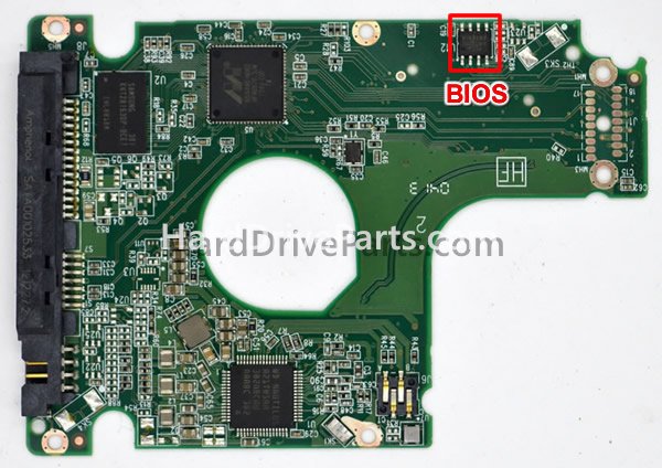 Bios-Chip austauschen 2060-771931-000 WD Festplatte Elektronik Platine PCB