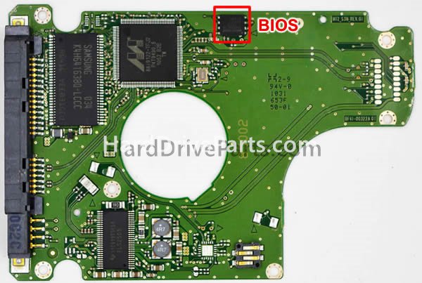 Bios-Chip austauschen BF41-00322A Samsung Festplatte Elektronik Platine PCB