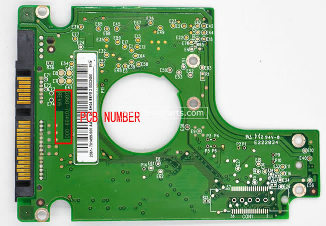 WD WD2500BMVU Festplatten Elektronik 2060-701499-000