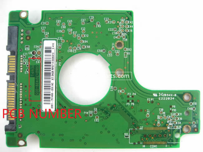 WD WD1200BEVT Festplatten Elektronik 2060-701499-005