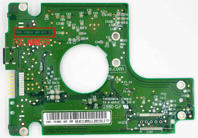 WD WD3200BMVV Festplatten Elektronik 2060-701650-000