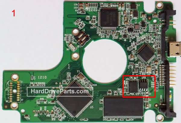 WD WD1600BMVV Festplatten Elektronik 2060-701675-004 - zum Schließen ins Bild klicken