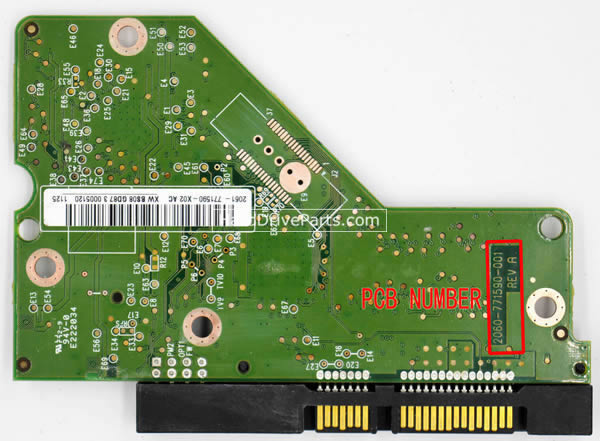 WD WD3200AVVS Festplatten Elektronik 2060-771590-001