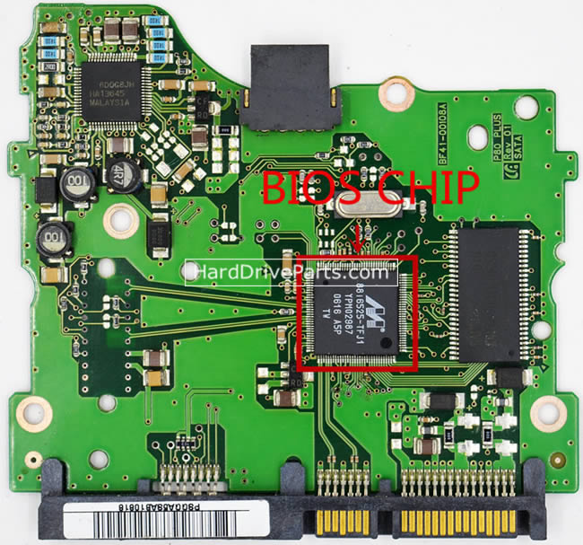 Samsung HD080HJ/P Festplatten Elektronik BF41-00108A