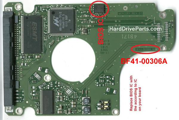 Samsung HM501II Festplatten Elektronik BF41-00306A 00 - zum Schließen ins Bild klicken