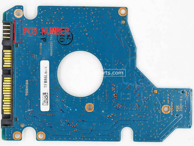 Toshiba MK2546GSX Festplatten Elektronik G002217A