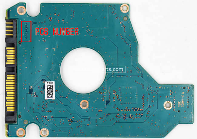 Toshiba MK2565GSX Festplatten Elektronik G002825A