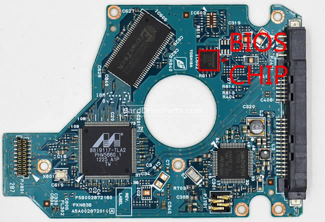 Toshiba MK6476GSX Festplatten Elektronik G002872A